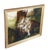 A very large and impressive resin coated oil painting on canvas of The Lament for Icarus after Herbert James Draper. It...