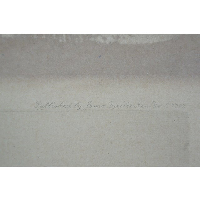 Antique 1902 J Wilson River With Windmill Landscape Signed Etching 28", Framed For Sale - Image 6 of 14