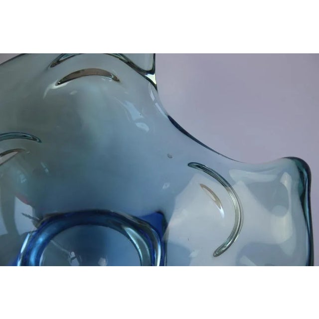 Mid-Century Modern Czech Art Glass Bowl by Chribska, 1960s For Sale - Image 9 of 13