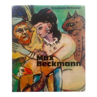 Max Beckmann Vintage 1973 1st Edition Lithograph Print Collector's German Expressionist Hardcover Modern Art Book For Sale