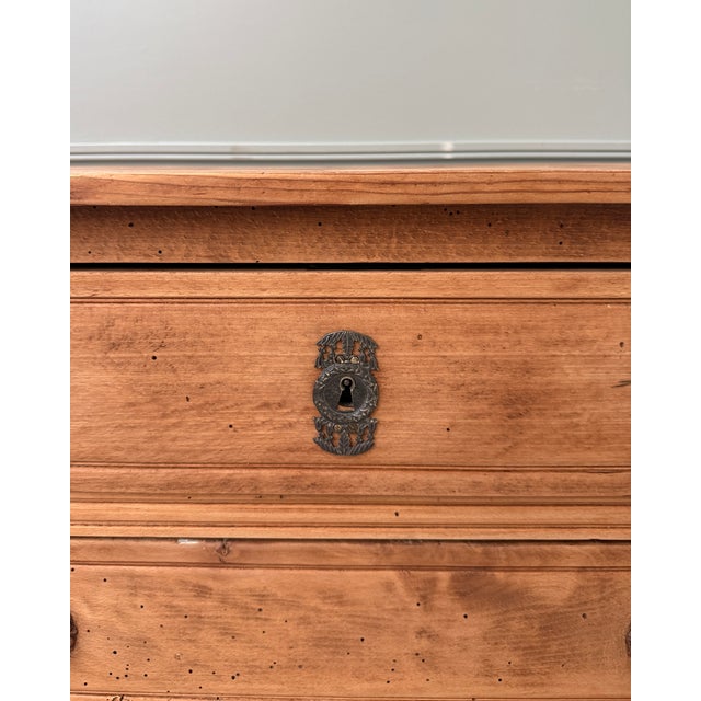 Antique Country Chest of Drawers in Pine, 1890s For Sale - Image 9 of 14