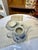 2020s Vintage Blue-and-White Ceramic Tea Set With Bird Motif - 3 pcs For Sale - Image 5 of 6