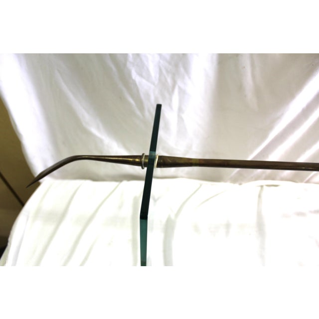Mid-Century Modern Brass Glass side Table For Sale - Image 17 of 18