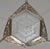 Metal Maynadier French Art Deco Chandelier 1930s Nickeled Bronze & Frosted Glass For Sale - Image 7 of 13