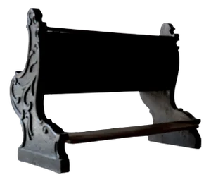 Carved Bench in Oak