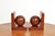 Art Deco Oak Bookends, 1930s, Set of 2 For Sale - Image 6 of 9