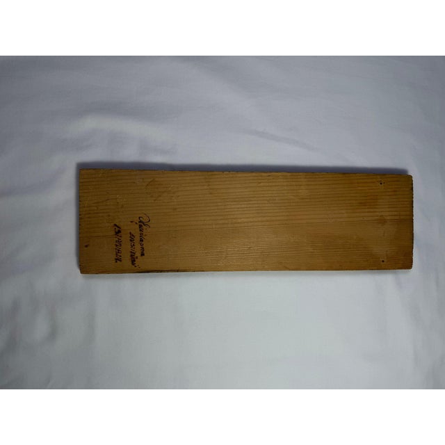 Mid-Century Turkish Pyrography Panel of an Ottoman Lady, İstanbul Olgunlaşma Enstitüsü For Sale In Santa Fe - Image 6 of 16