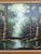 Mid 20th Century Mid-Century Robert Wollinger Oil on Canvas Forest Landscape Painting For Sale - Image 5 of 12