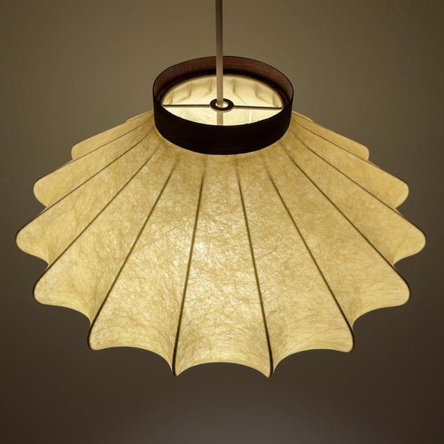 Mid-Century Modern Italian Cocoon Pendant Lamp, 1960s For Sale - Image 14 of 18