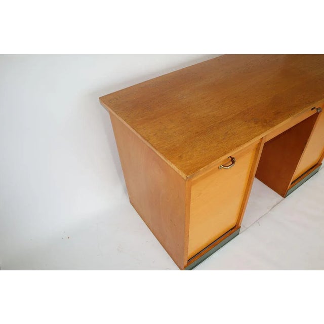 Mid-Century Wooden Roller Desk, 1960s For Sale - Image 6 of 12