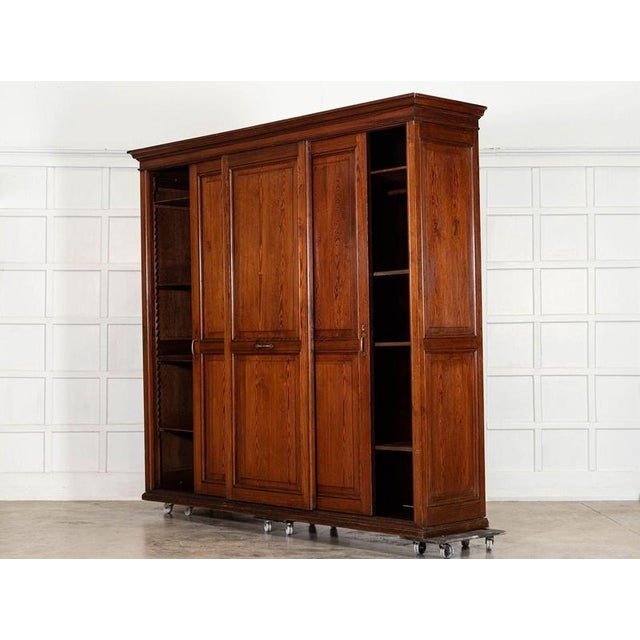 19th Century English Pine Housekeepers Cupboard, 1890 For Sale - Image 6 of 18