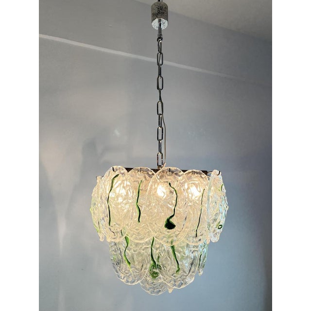 Mid-Century Modern Ceiling Light in Murano Glass, Italy, 1960s For Sale - Image 3 of 18