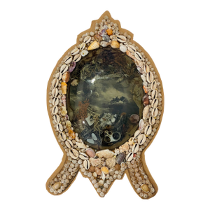 Reduced-British Colonial Sea Shell Oval Sailors Valentines