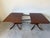 Brown Vintage Baker Furniture Georgian Style Double Pedestal Extension Dining Table For Sale - Image 8 of 18