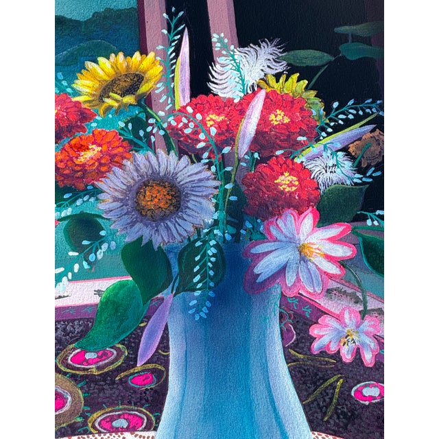 Surrealism Original Mixed Media Surrealist Painting by Steve Garner For Sale - Image 3 of 7