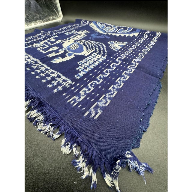 Asian Style Sumba Island Indigo Textile, Sumba Warp Ikat For Sale - Image 4 of 10