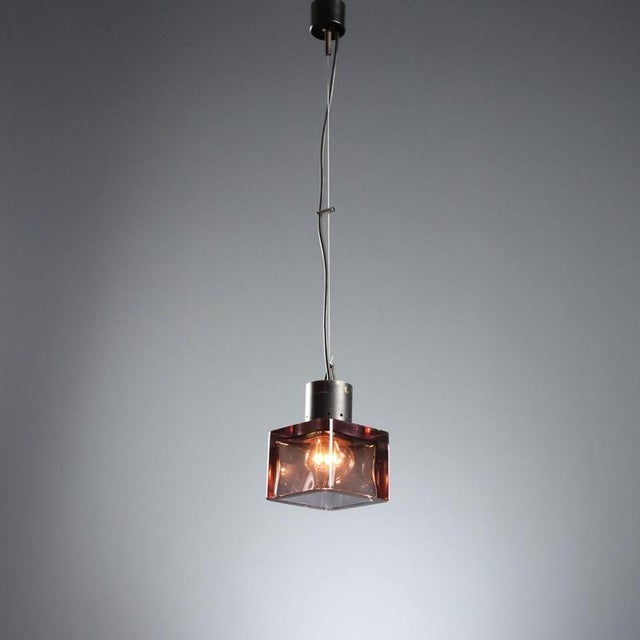 Gold Pendant Lamp attributed to Seguso Manufacture, 1960s For Sale - Image 8 of 8