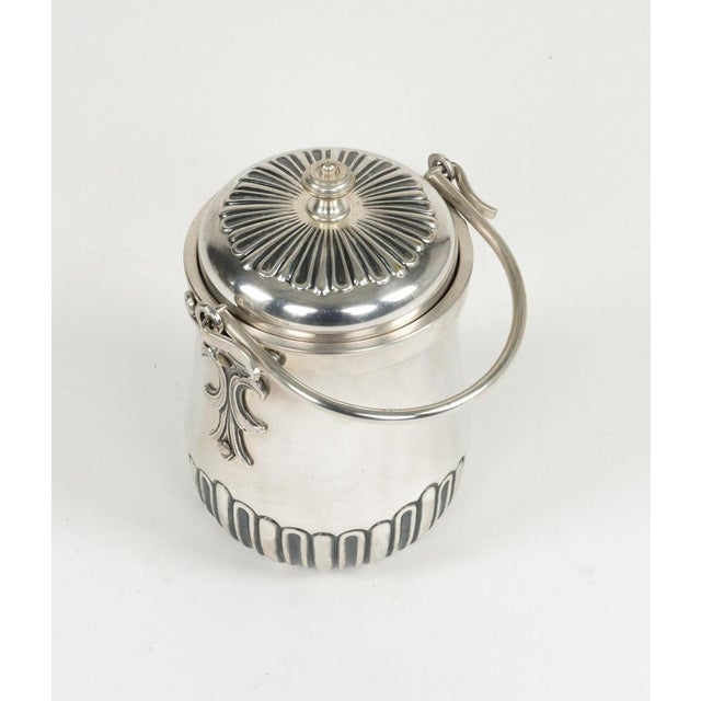 Mid-Century Steel Ice Bucket attributed to Aldo Tura for Macabo, Italy, 1960s For Sale - Image 12 of 15