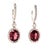 Traditional Natural Tourmaline Rubellite Diamond Earrings 18k Gold 6.62 TCW Certified For Sale - Image 3 of 14