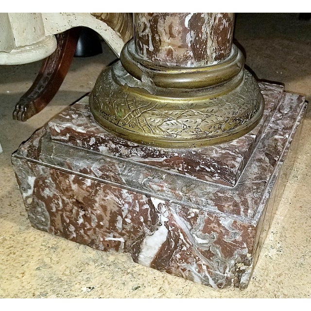 Late 19th Century 19-20c French Marble Pedestal For Sale - Image 5 of 6