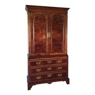 1990s Vintage Henredon Aston Court Armoire For Sale