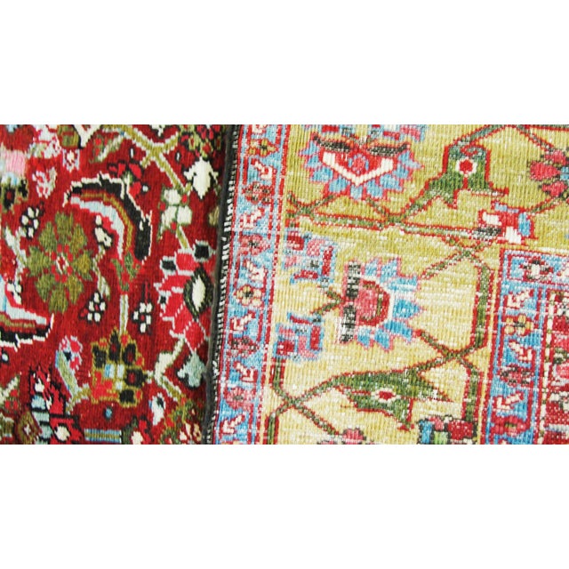 Traditional Antique Persian Heriz/Serapi Rug, 4'10" X 6'6" For Sale - Image 3 of 7