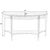 Traditional Astor 54"W Demilune Console Table, Antique Beige For Sale - Image 3 of 8