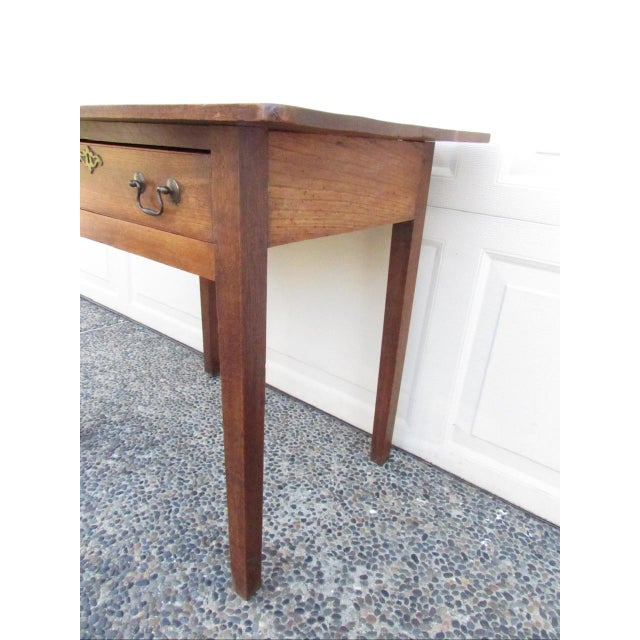 Antique English Elmwood Side Table For Sale - Image 15 of 16