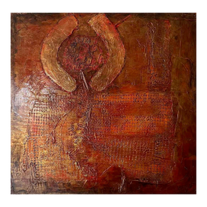 Andrada Anghel Mixed Media Golden Icon Contemporary Abstract 2008
