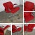 Vintage Modern Steelcase Chrome & Red Swivel Rolling Chair #454 Style Charles Pollock For Sale - Image 10 of 13