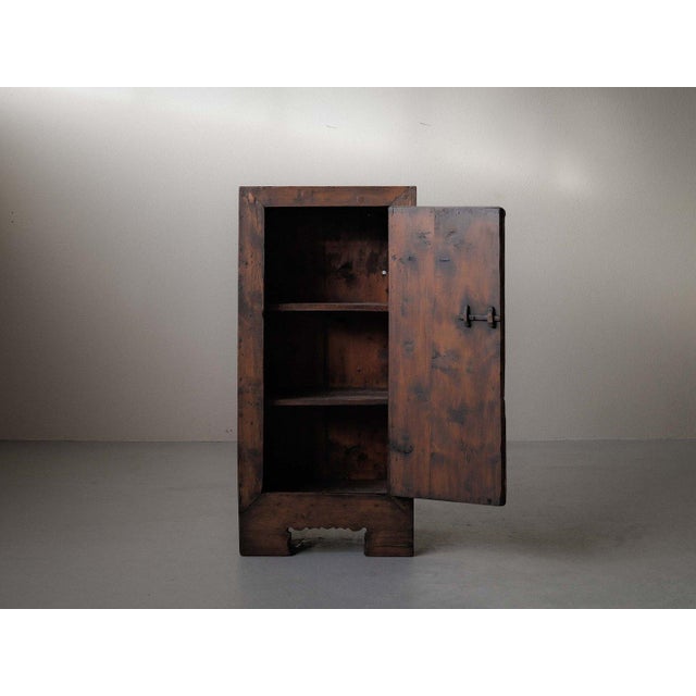 Tan Alpine Folk Art Pine Wardrobe, Piedmont, Italy, 18th Century For Sale - Image 8 of 18