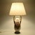 Table lamp made of antique porcelain vase from Austrian company of Ackerman & Fritze. Base is made of wood. Dimensions...
