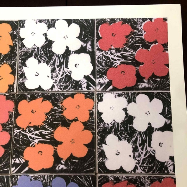 1990s After Andy Warhol "Poppy Flowers" Lithograph For Sale - Image 9 of 11