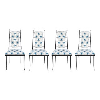 Vintage Iron Garden Dining Chairs | Set of 4 For Sale