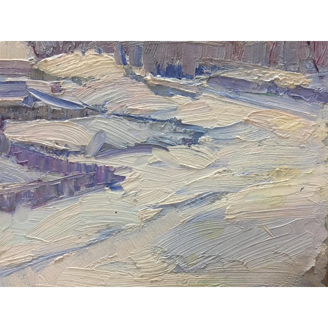 Paper 1960s Oil Painting on Shuliavka Minsky Grigory Semenovich For Sale - Image 7 of 11