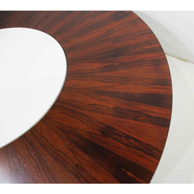 Rare Milo Baughman Rosewood Lazy Susan Coffee Table for Thayer Coggin For Sale In Cincinnati - Image 6 of 13