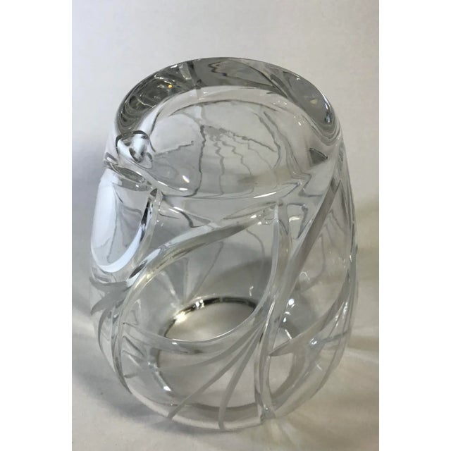 1990’s Cut Glass Large Urn Vase For Sale - Image 4 of 13