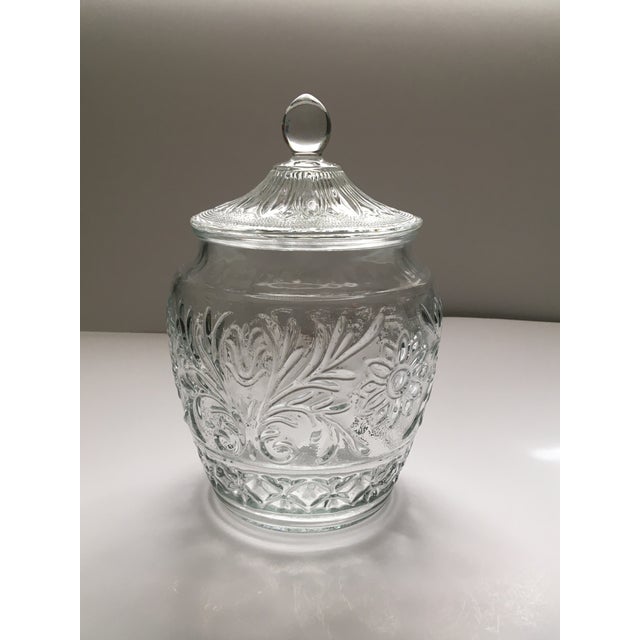 1960s Anchor Hocking Sandwich Glass Cookie Jar Chairish