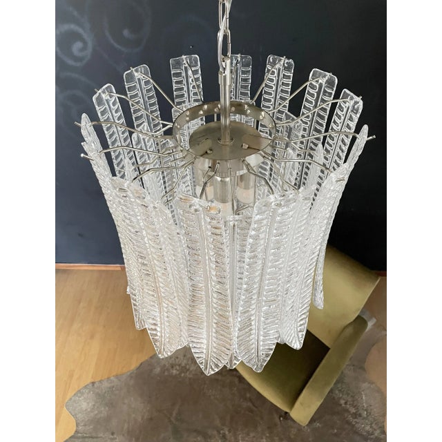 1980s Huge Italian Murano Felci Glass Chandelier, 1980s For Sale - Image 5 of 18