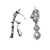 Early 20th Century Antique Art Deco Mix Metal Gold Silver Palladium 0.65ct Diamond Dangle Earrings, Pair For Sale - Image 5 of 8