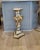 Vintage Italian Baroque Carved Giltwood Pedestal For Sale - Image 4 of 11