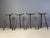 Brown Mid-Century Brutalist Bar Stools, 1960s, Set of 4 For Sale - Image 8 of 8