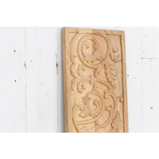 Wood Reclaimed Wood French Colonial Carving For Sale - Image 7 of 11