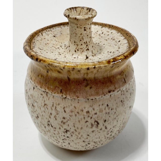 Vintage Studio Pottery Creamer and Sugar Pair For Sale - Image 9 of 12