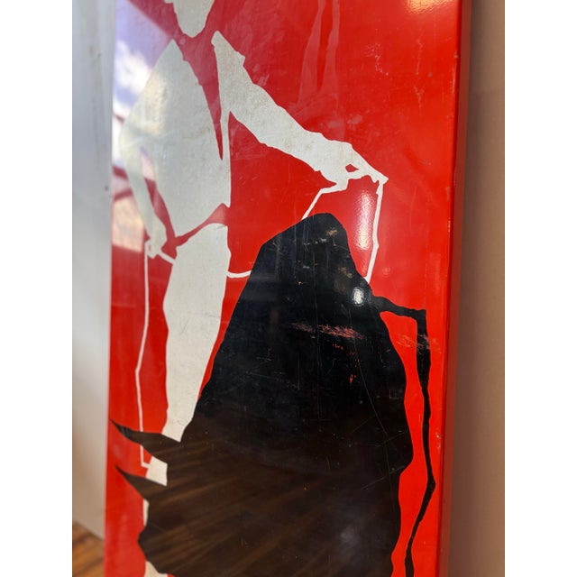 Mid 20th Century Minimalist Graphic Matador Metal Panel For Sale In Chicago - Image 6 of 11