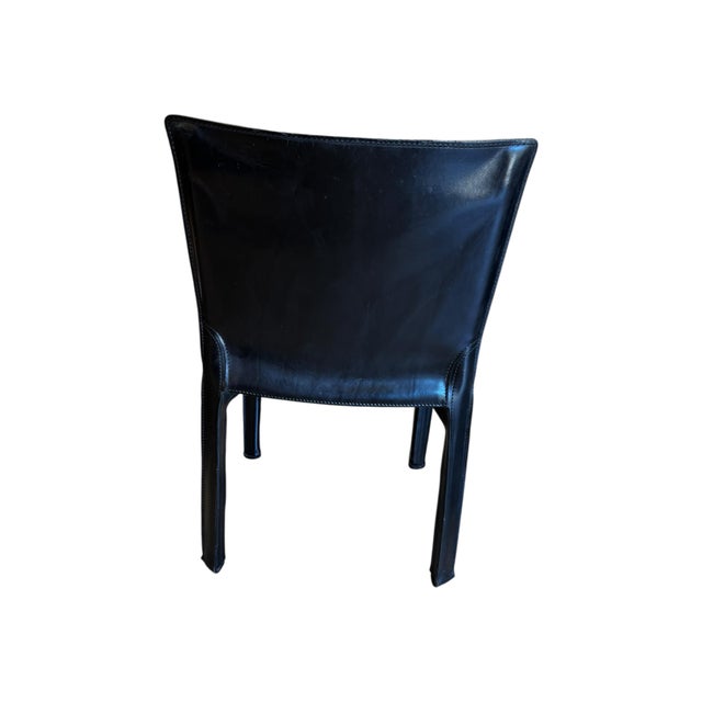 1980s 1980s Set of 4 - Cassina Leather Chairs For Sale - Image 5 of 10