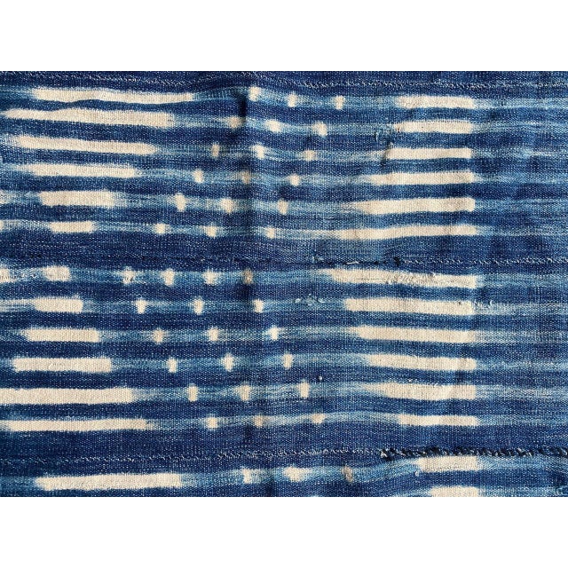 Andrianna Shamaris Antique Indigo Mali Textile For Sale - Image 11 of 18