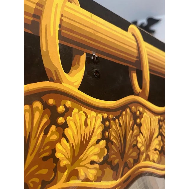 Late 20th Century Trompe l'Oeil Wallpaper Four Panel Screen For Sale - Image 11 of 13