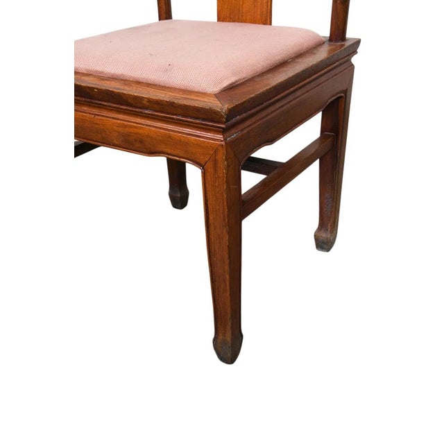Vintage Chinese Carved Rosewood Dining Chairs 14 Available For Sale - Image 9 of 17