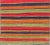 Turkish Vintage Kilim Runner With Horizontal Stripes in Bright Colors, Orange, Green, Blue, Red, Gold For Sale - Image 3 of 8